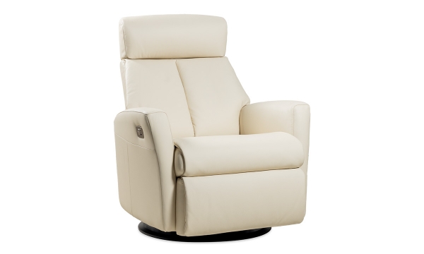 Picture of Queen White Leather Power Glider Recliner