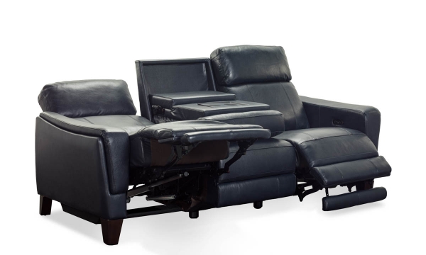 Picture of Lakeside Navy Leather Power Sofa