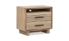 Picture of Batton Blonde Oak 2-Drawer Nightstand