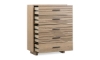 Picture of Batton Blonde Oak 5-Drawer Chest
