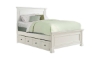 Picture of Northport White Full Panel Bed with Trundle