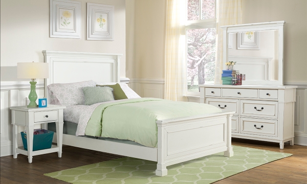 Picture of Northport White Full Panel Bed