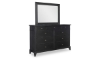 Picture of Trisha Todays Traditions Black 3-Piece Queen Panel Bedroom Set