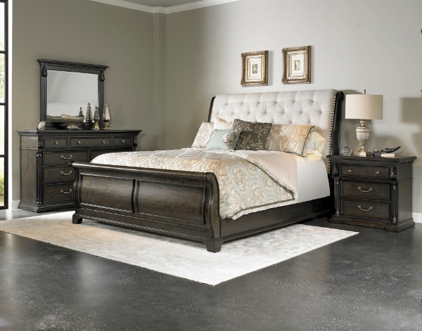 Picture of Thornewood Upholstered Queen Sleigh Bed