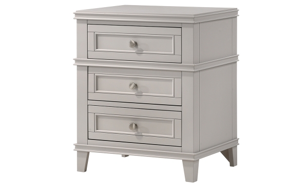 Picture of Waterpointe Gray 3-Drawer Nightstand