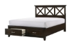 Picture of Waterpointe Cherry Queen Panel Storage Bed