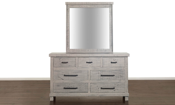 Picture of Post & Beam Industrial Smoke Gray Mirror