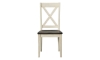 Picture of Huron Chalk-Cocoa Bean X-Back Side Chair