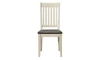 Picture of Huron Chalk-Cocoa Bean Slat Back Side Chair