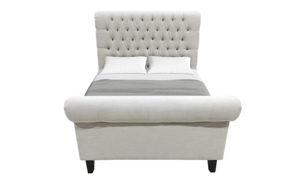 Picture of Harper Linen Upholstered King Sleigh Bed