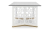 Picture of Rachael Ray Chelsea White Glass Top Dining Table