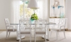 Picture of Rachael Ray Chelsea White Glass Top Dining Table