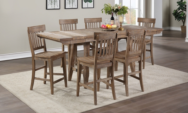 Picture of Riverdale Driftwood 5-Piece Counter Height Dining