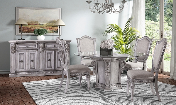 Picture of Carnegie Manor Platinum 4-Door Sideboard