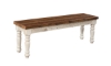 Picture of Sugarcreek Solid Reclaimed Barnwood Oak Dining Bench