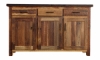 Picture of Heritage Solid Reclaimed Barnwood Oak 3-Door Server