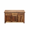 Picture of Heritage Solid Reclaimed Barnwood Oak 3-Door Server