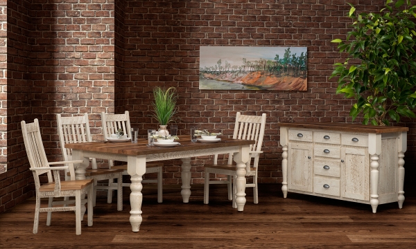 Picture of Sugarcreek Reclaimed Barnwood Oak 5-Piece Dining Set