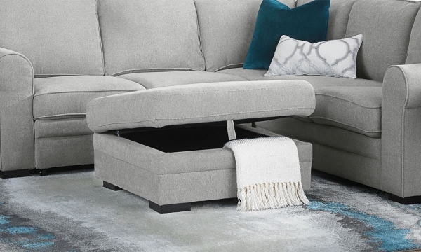 Picture of Prospect Gray Cocktail Storage Ottoman