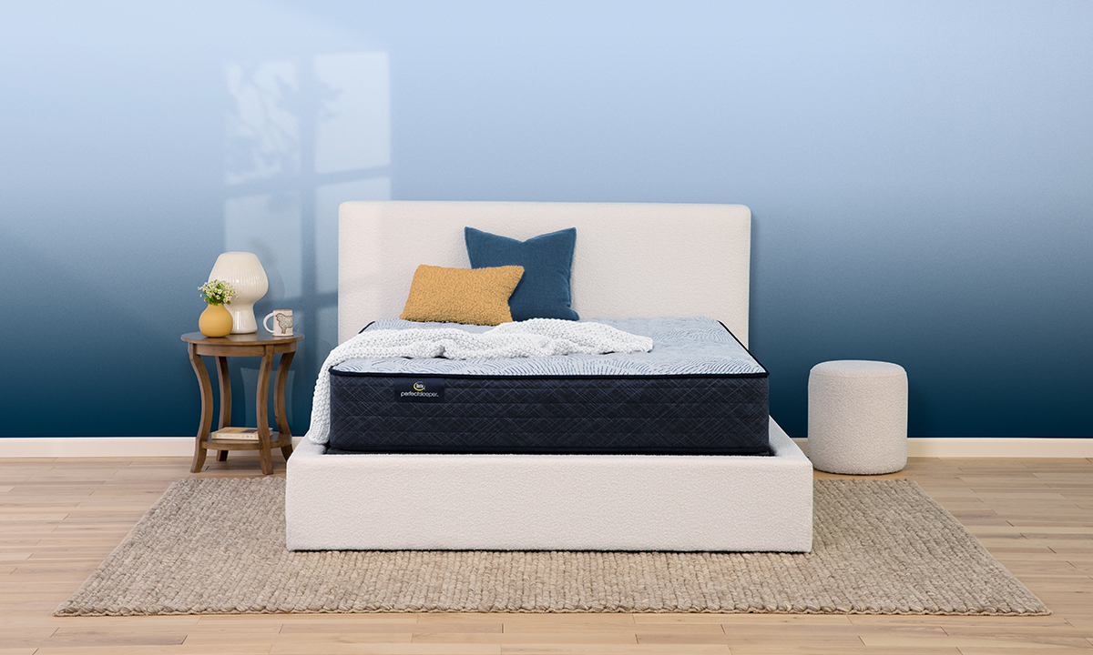The Dump Luxe Furniture Outlet | Serta Perfect Sleeper Blue Lagoon