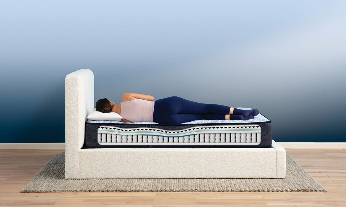 The Dump Luxe Furniture Outlet | Serta Perfect Sleeper Blue Lagoon