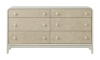 Picture of Skyline Gray Burlap 6-Drawer Dresser