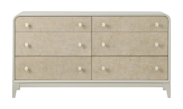 Picture of Skyline Gray Burlap 6-Drawer Dresser