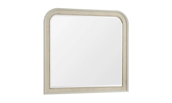 Picture of Skyline Gray Burlap Landscape Mirror