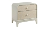 Picture of Skyline Gray Burlap 2-Drawer Nightstand