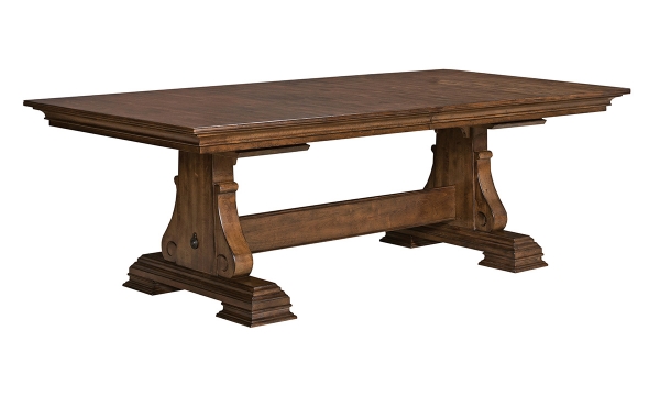 Picture of Portolone Truffle Extendable Trestle Dining Table