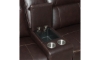 Picture of Doncella Merlot Leather 6-Piece Power Sectional
