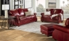 Picture of Gunnison Red Leather Loveseat