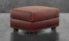 Picture of Gunnison Red Leather Ottoman