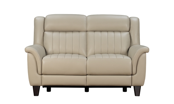 Picture of Kimball Cream Leather Dual Power Loveseat