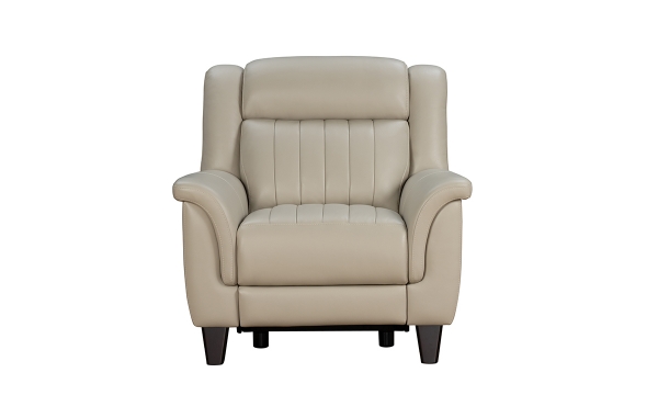 Picture of Kimball Cream Leather Dual Power Recliner