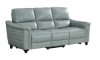 Picture of Malone Blue Leather Power Sofa
