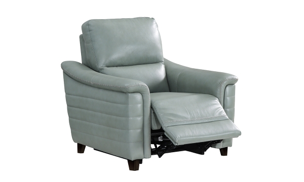 Picture of Malone Blue Leather Power Recliner