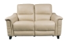 Picture of Malone Cream Leather Power Loveseat