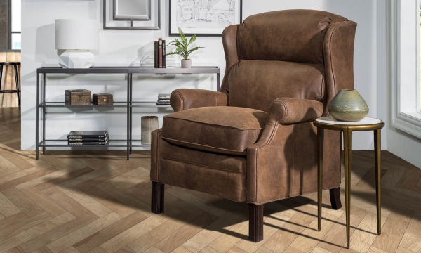 Picture of Oxford Charro Leather Press Back Recliner
