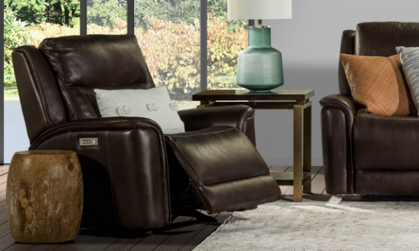 Picture of Rainier Mahogany Leather Power Recliner