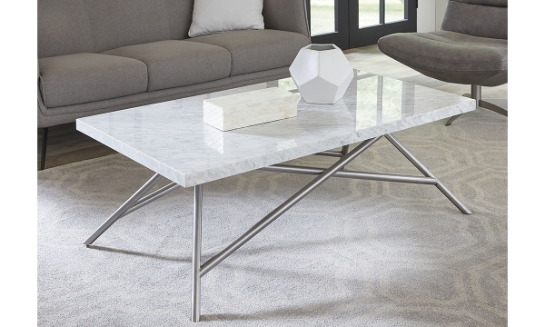 Picture of Coral Marble Cocktail Table