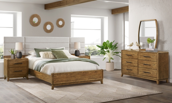 Picture of Nelson Rustic Oak King Wall Bed