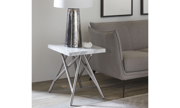 Picture of Coral Marble End Table