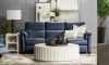 Picture of Maddalena Navy Leather Power Sofa
