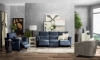 Picture of Maddalena Navy Leather Power Sofa