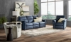 Picture of Maddalena Navy Leather Power Sofa