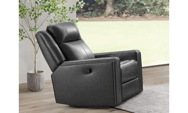 Picture of Rhodes Gray Leather Recliner