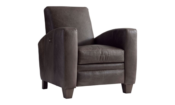 Picture of Ashton Dark Gray Leather Power Recliner