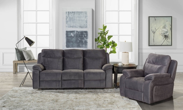 Picture of Tarah Granite 2-Piece Triple Power Sofa Set