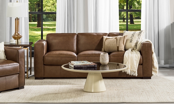 Picture of Copenhagen Dark Brown Leather Sofa